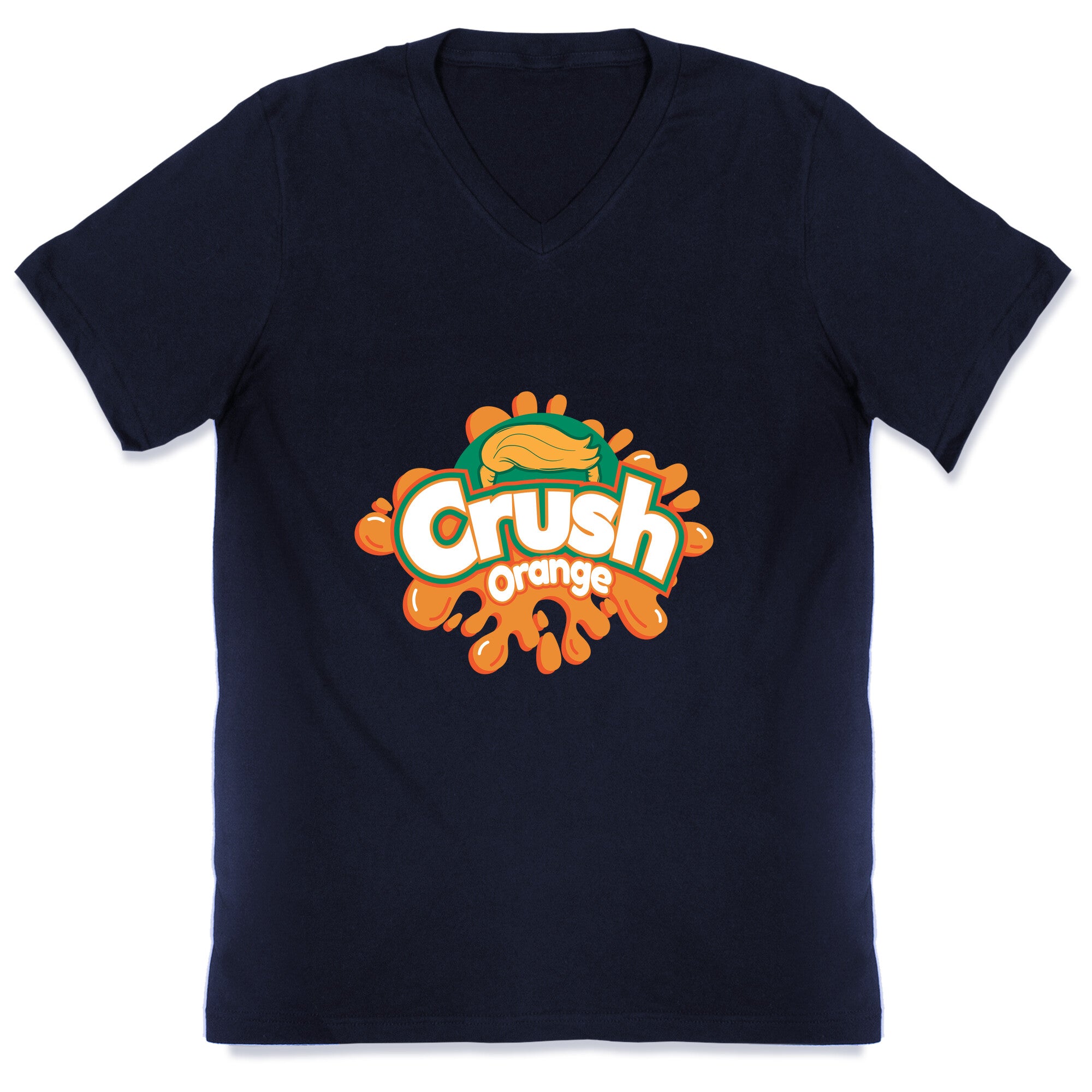 Orange Crush Harris Walz 2024 V-Neck