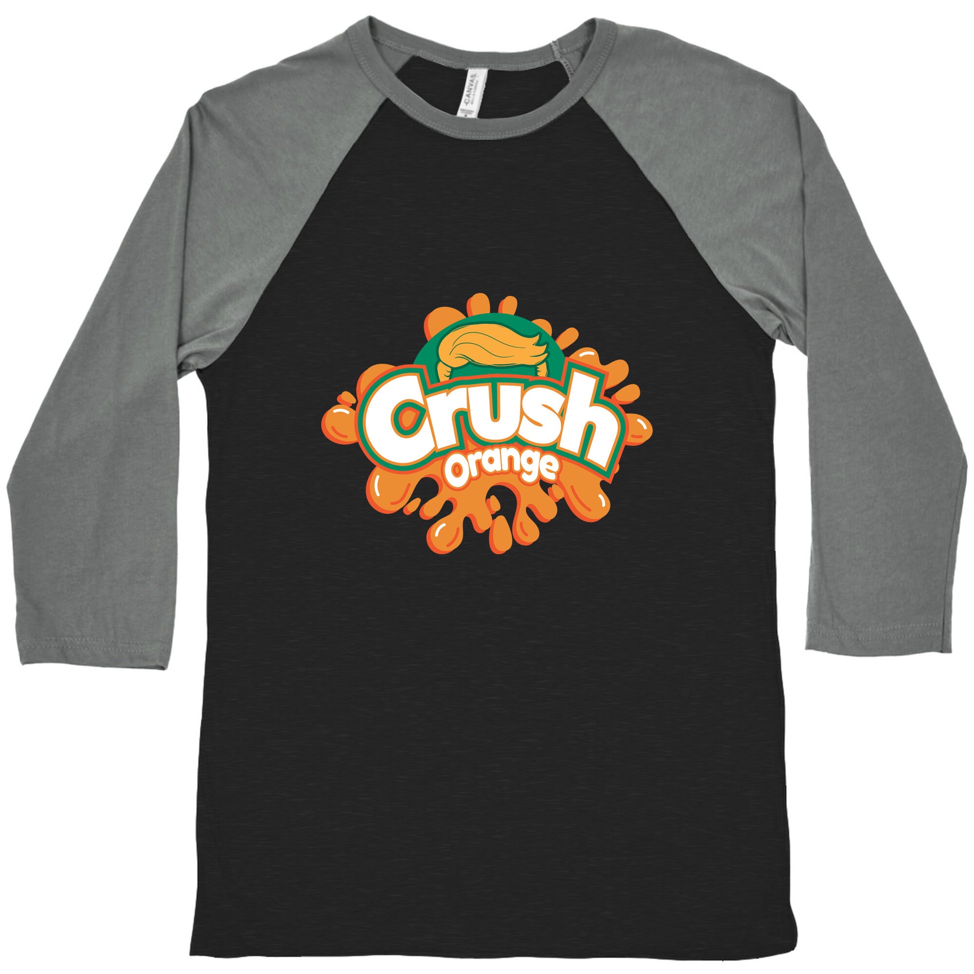 Orange Crush Harris Walz 2024 Baseball Tee