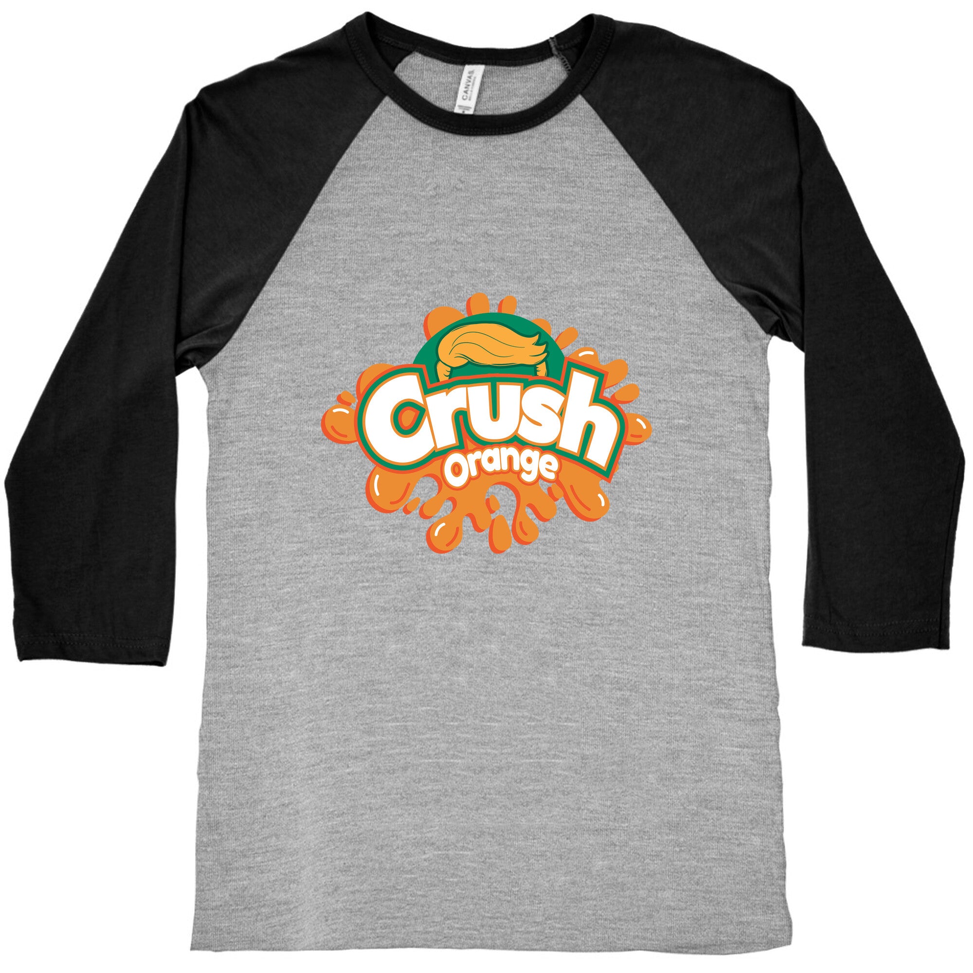 Orange Crush Harris Walz 2024 Baseball Tee