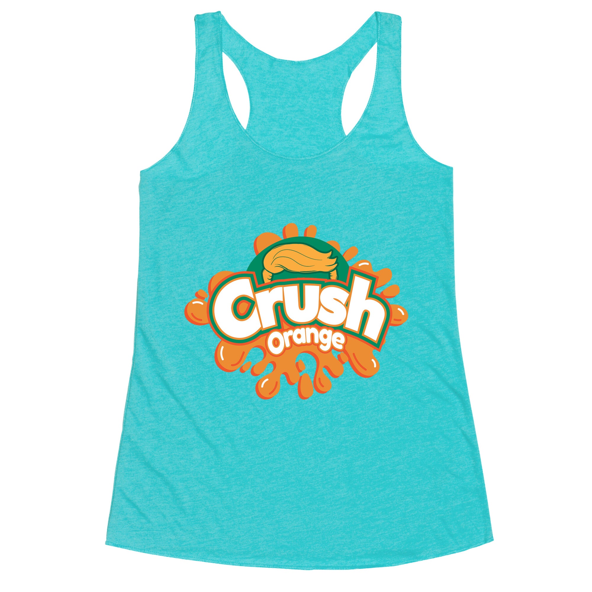 Orange Crush Harris Walz 2024 Racerback Tank