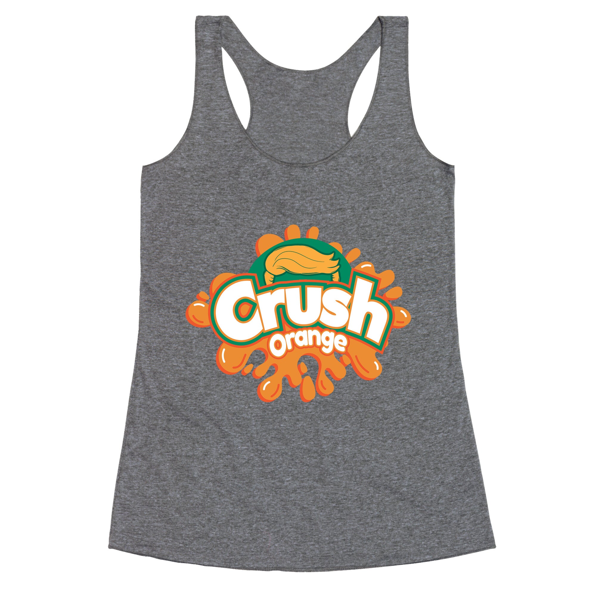 Orange Crush Harris Walz 2024 Racerback Tank