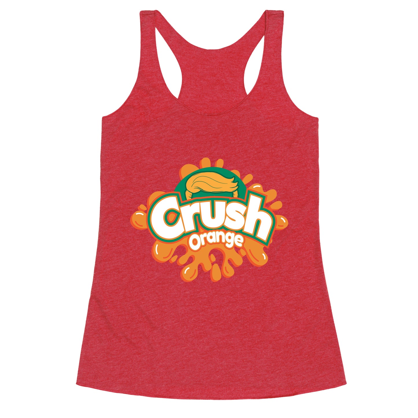 Orange Crush Harris Walz 2024 Racerback Tank