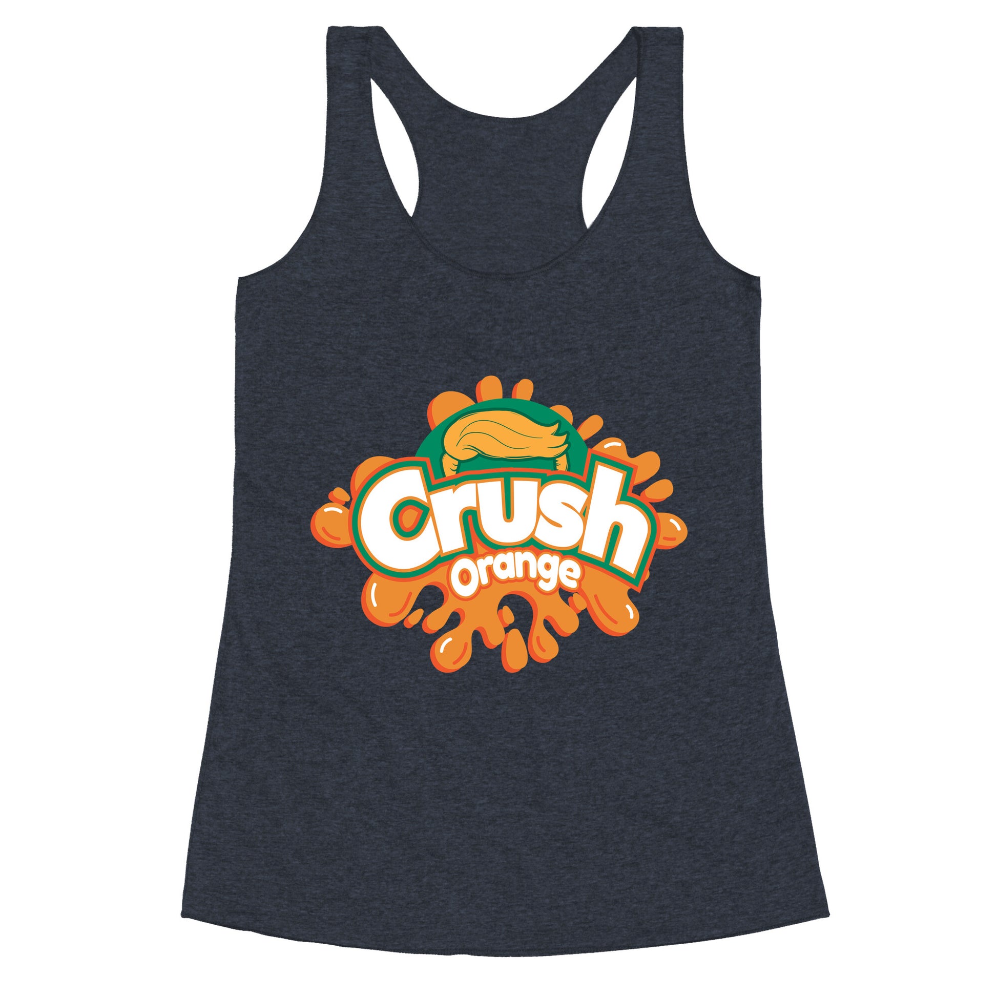Orange Crush Harris Walz 2024 Racerback Tank