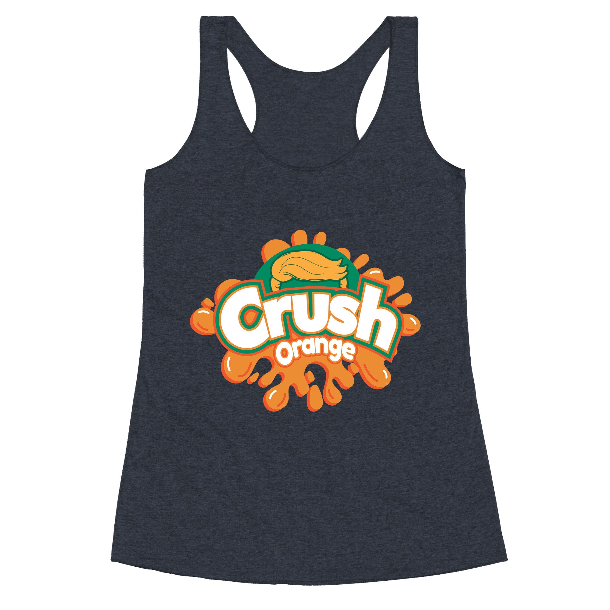 Orange Crush Harris Walz 2024 Racerback Tank