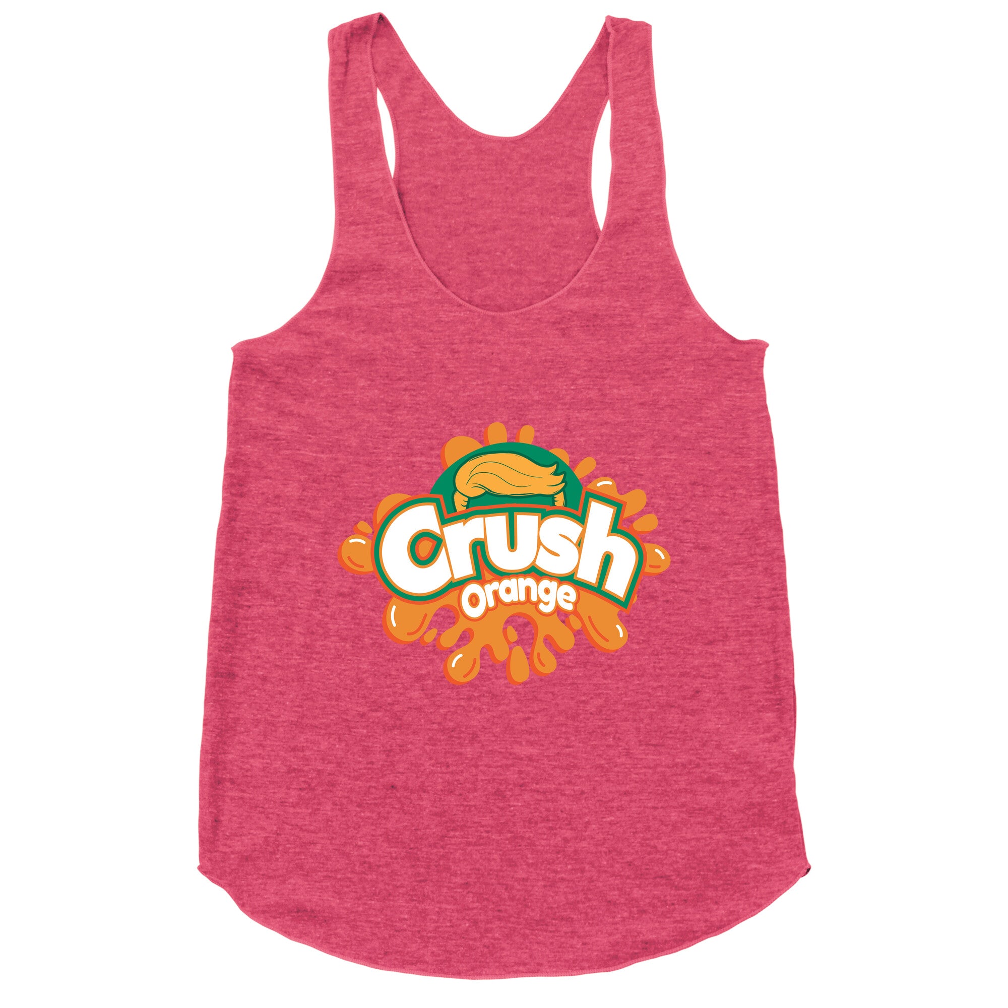 Orange Crush Harris Walz 2024 Racerback Tank