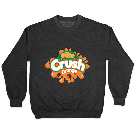 Orange Crush Harris Walz 2024 Crewneck Sweatshirt