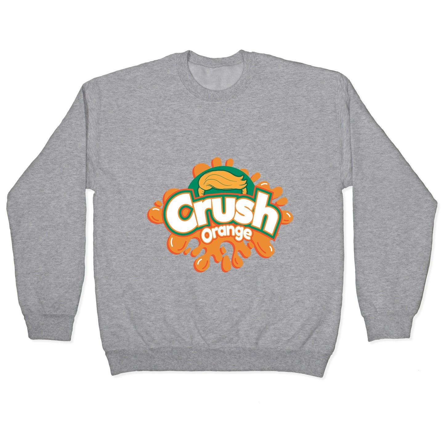 Orange Crush Harris Walz 2024 Crewneck Sweatshirt