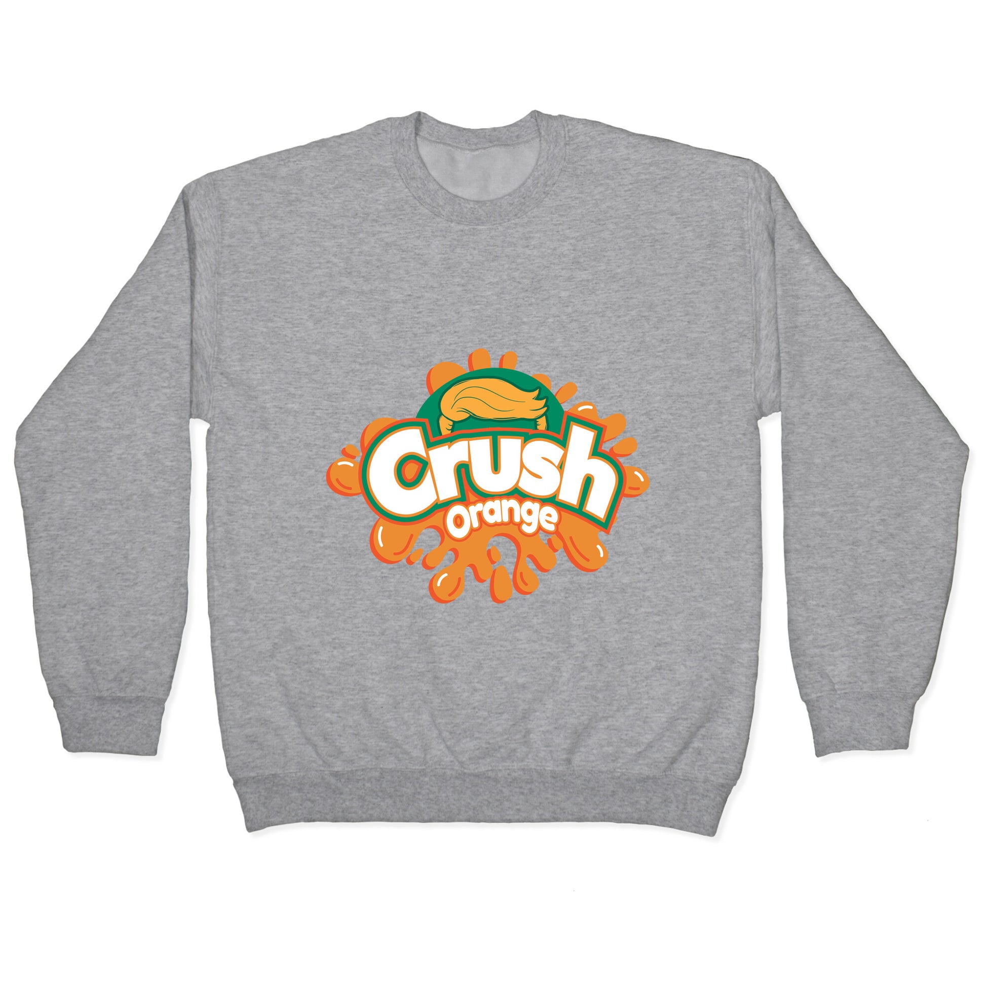 Orange Crush Harris Walz 2024 Crewneck Sweatshirt
