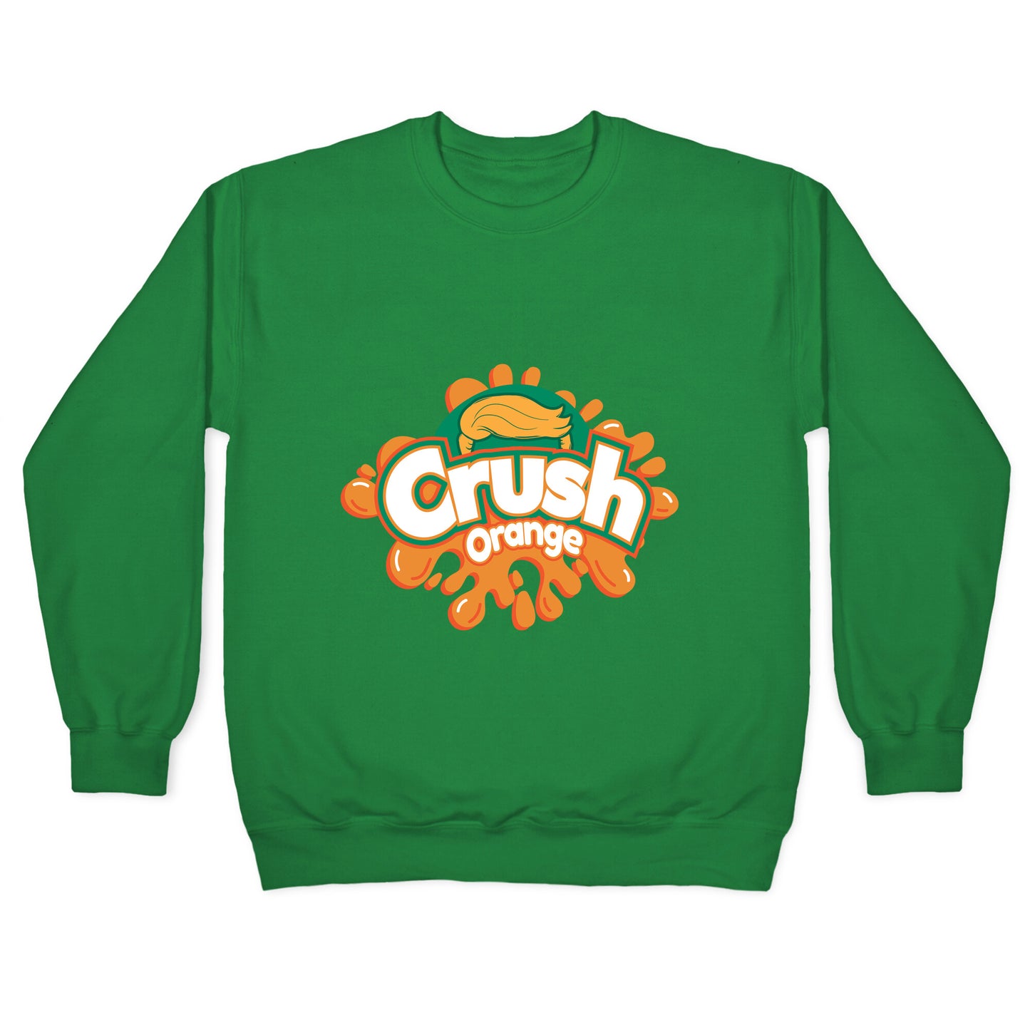Orange Crush Harris Walz 2024 Crewneck Sweatshirt