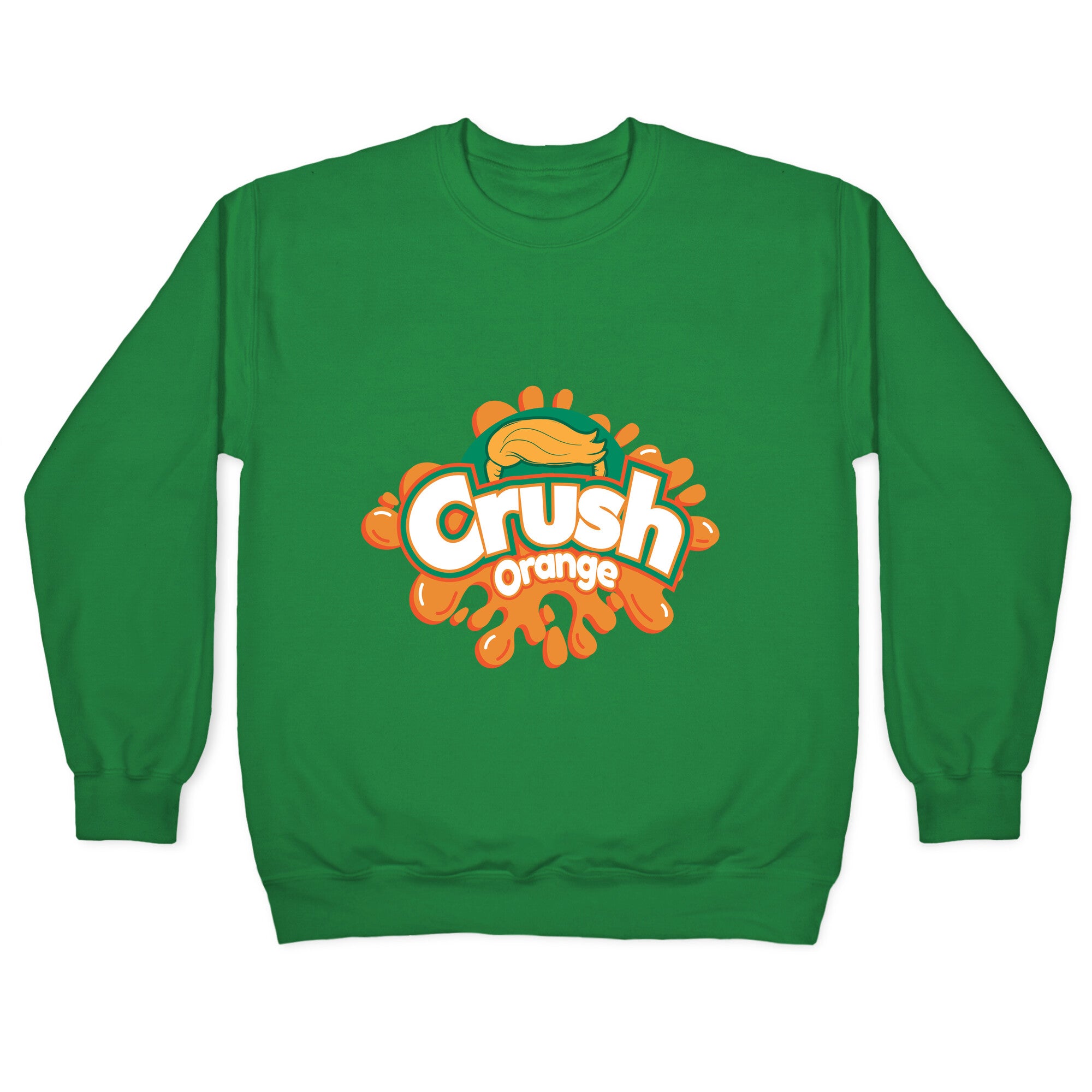 Orange Crush Harris Walz 2024 Crewneck Sweatshirt