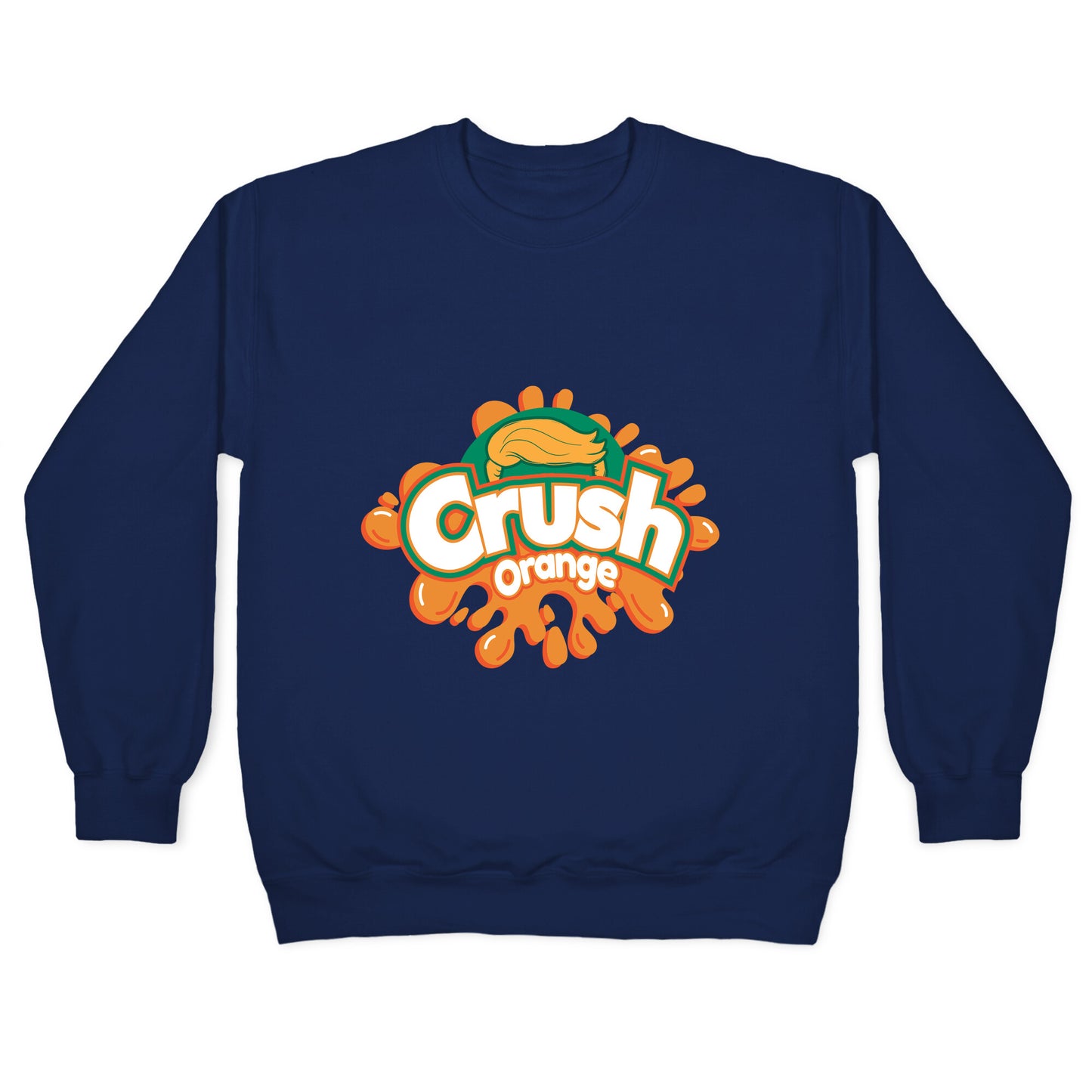 Orange Crush Harris Walz 2024 Crewneck Sweatshirt