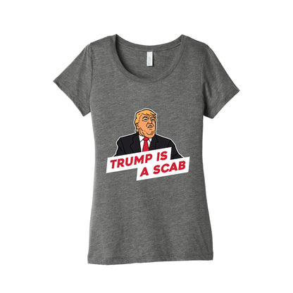 Trump is a Scab Womens Triblend Tee