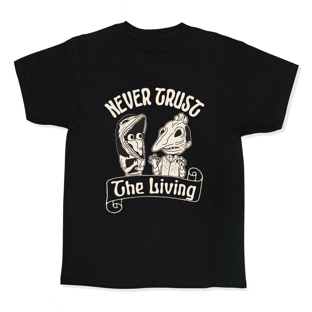 Beetlejuice Never Trust The Living Kids Tee