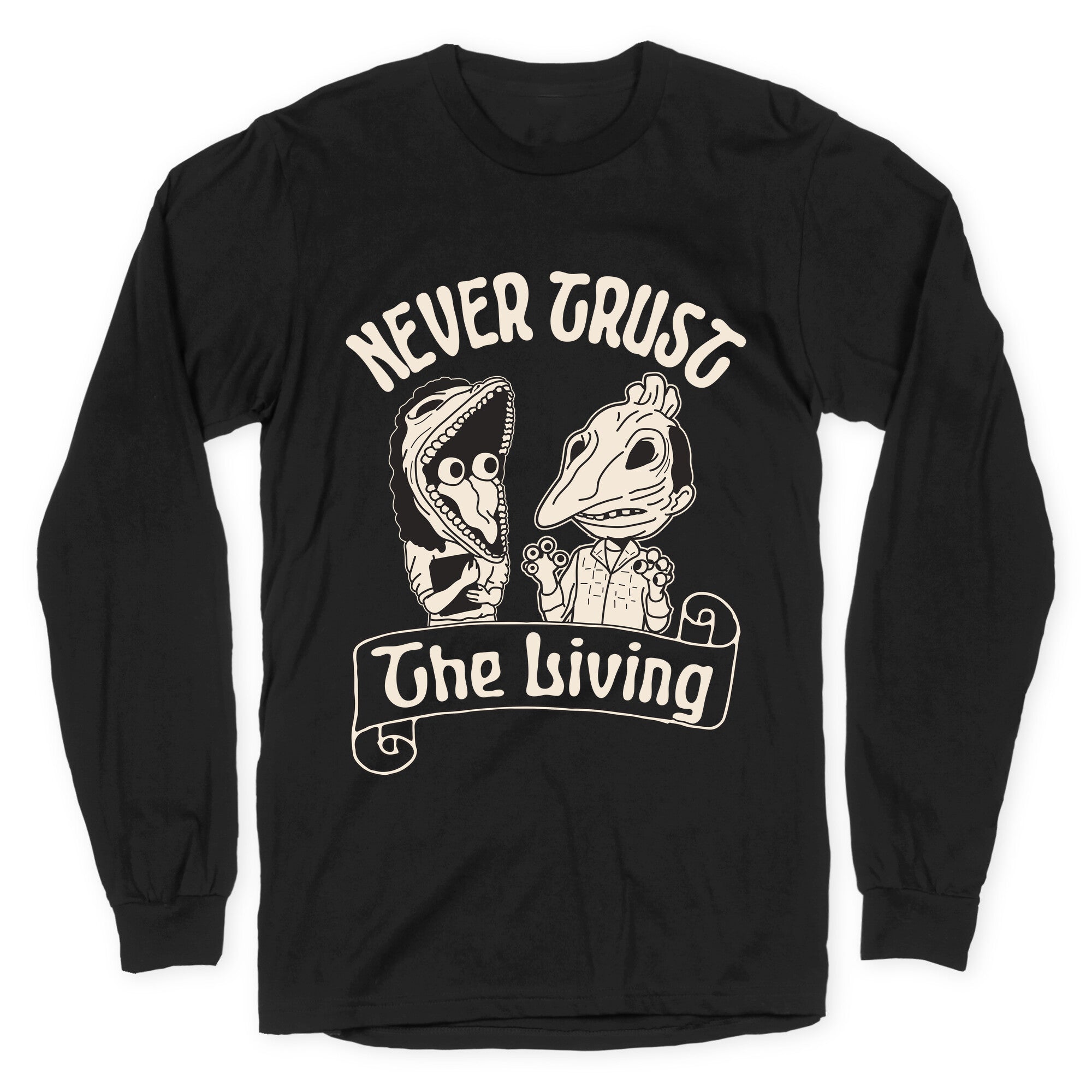 Beetlejuice Never Trust The Living Longsleeve Tee