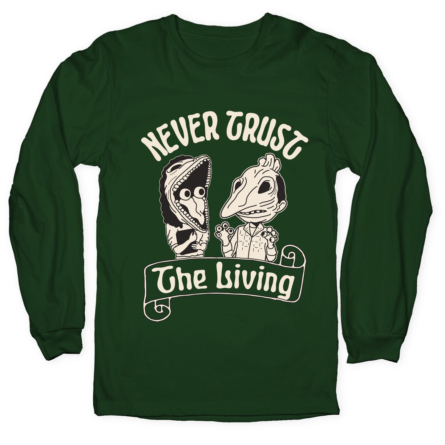 Beetlejuice Never Trust The Living Longsleeve Tee