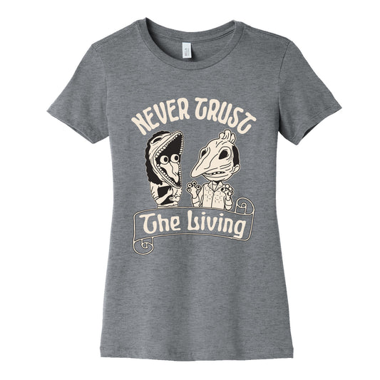 Beetlejuice Never Trust The Living Womens Cotton Tee