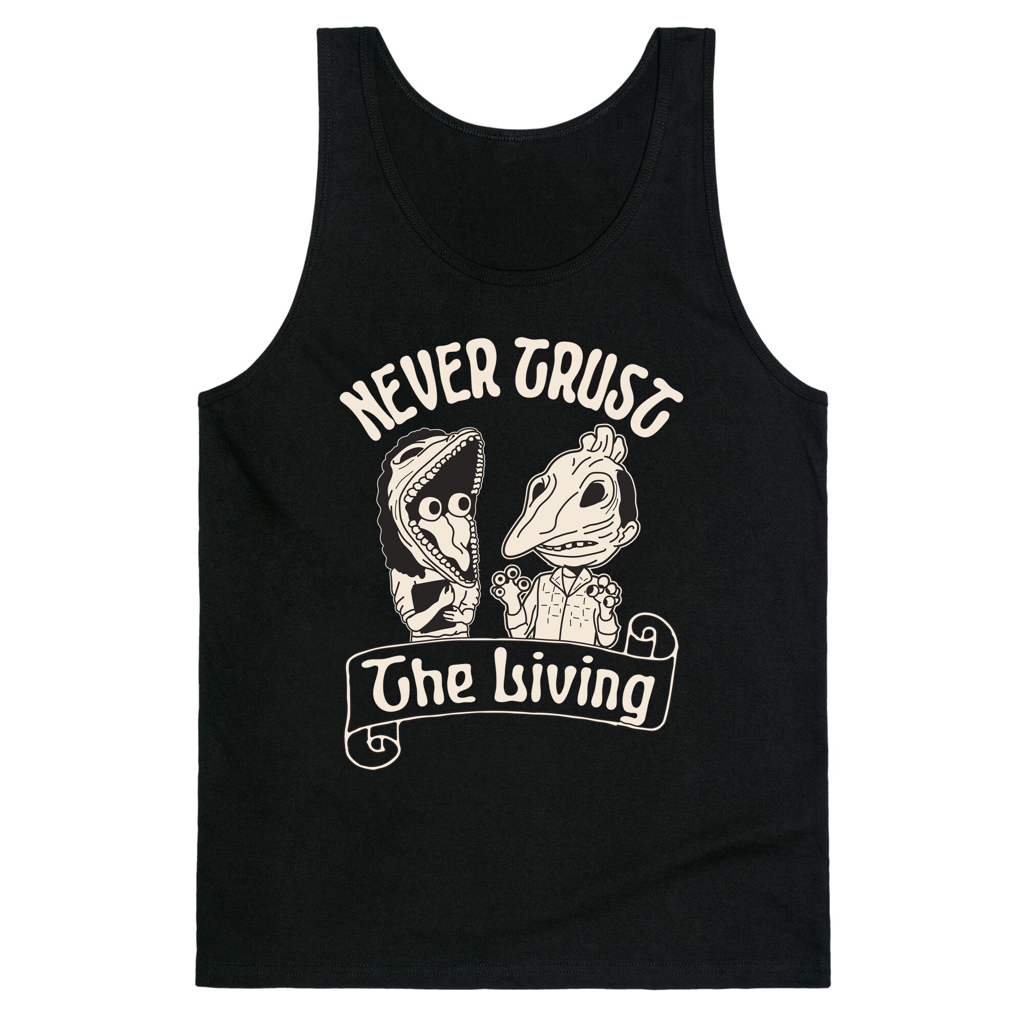 Beetlejuice Never Trust The Living Tank Top