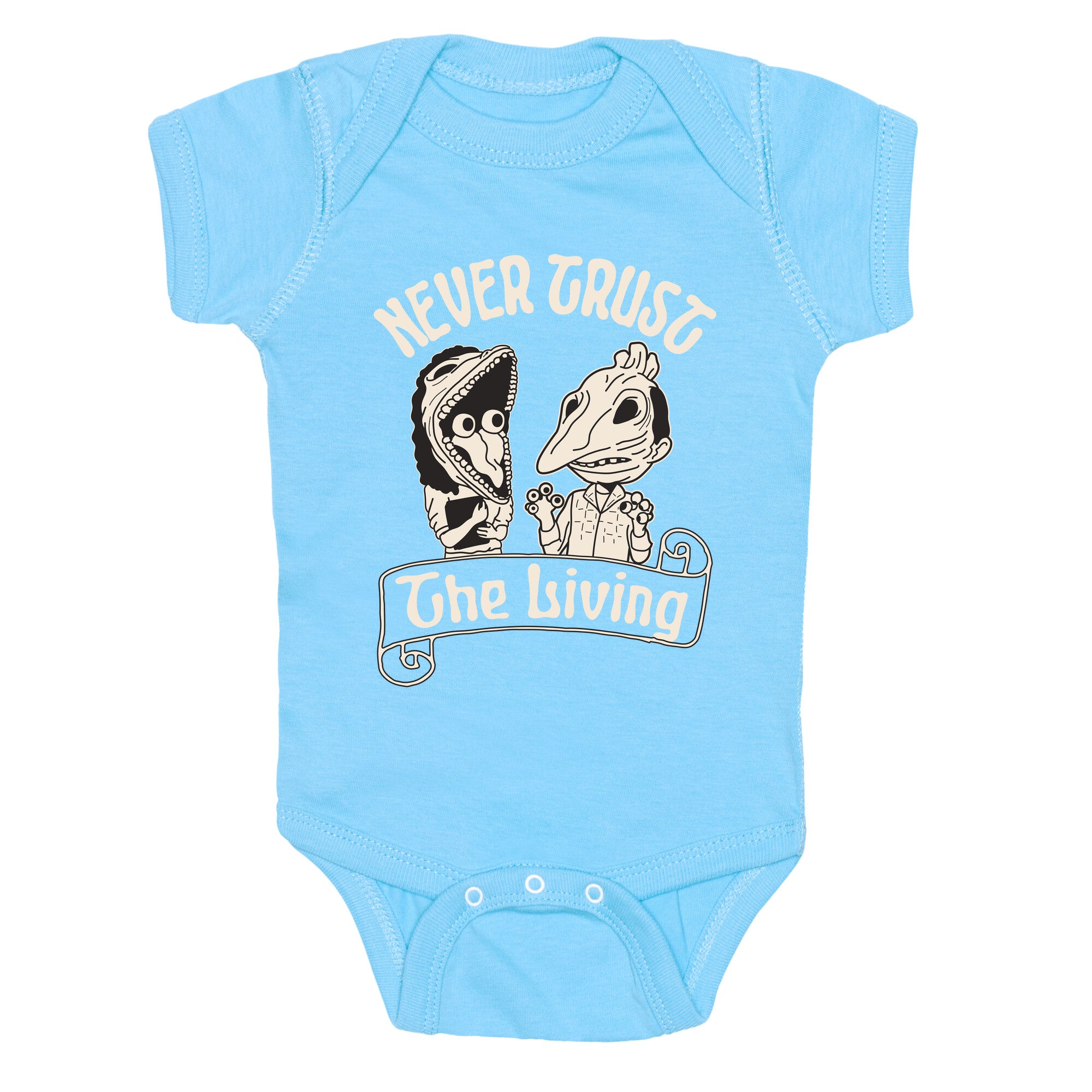 Beetlejuice Never Trust The Living Baby One-Piece