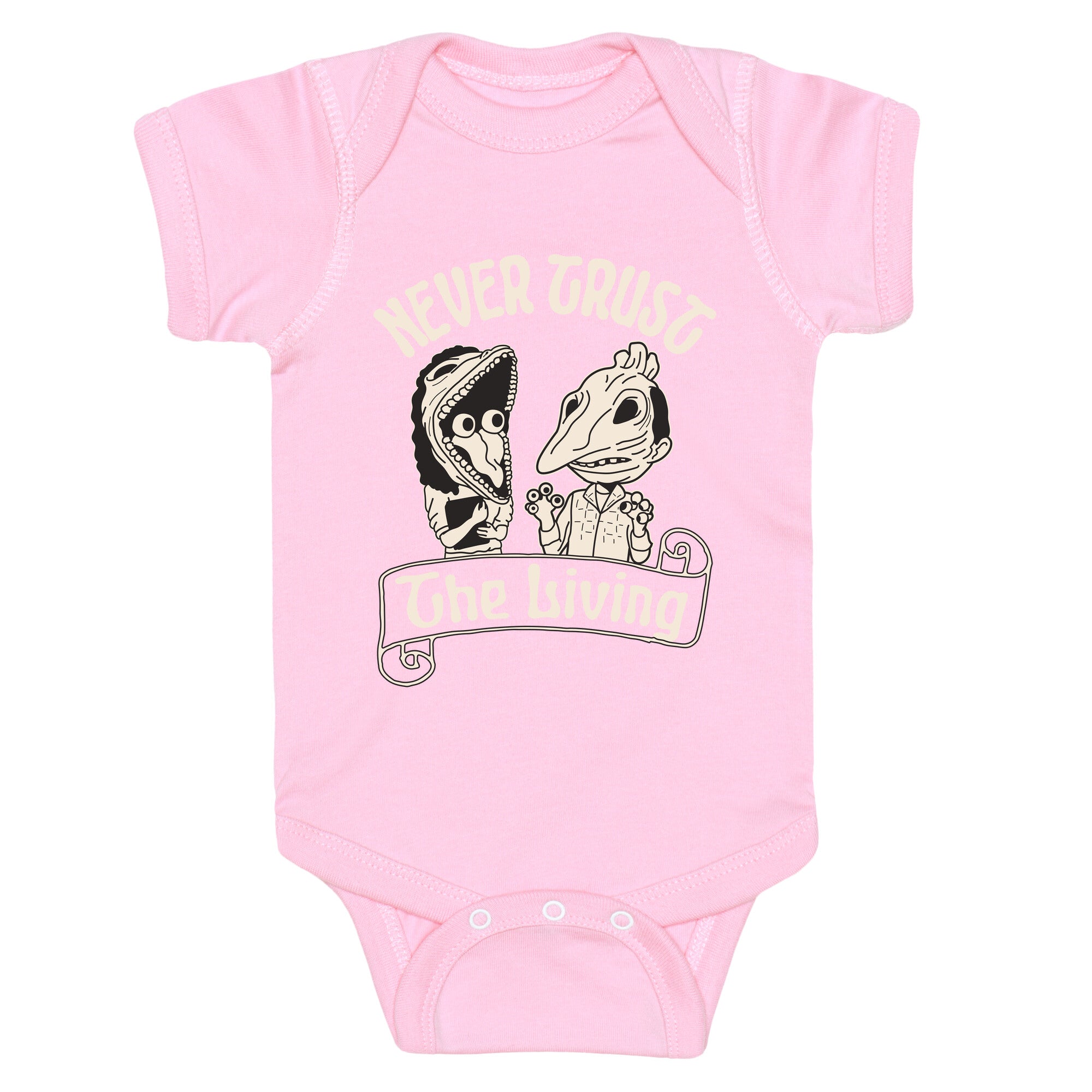 Beetlejuice Never Trust The Living Baby One-Piece