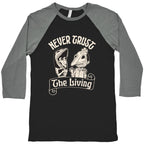 Beetlejuice Never Trust The Living Baseball Tee