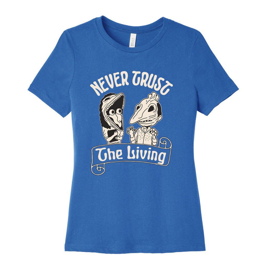 Beetlejuice Never Trust The Living Womens Cotton Tee