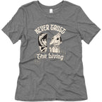 Beetlejuice Never Trust The Living Womens Triblend Tee