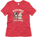 Beetlejuice Never Trust The Living Womens Triblend Tee