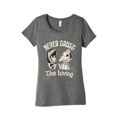 Beetlejuice Never Trust The Living Womens Triblend Tee