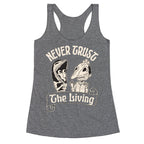 Beetlejuice Never Trust The Living Racerback Tank