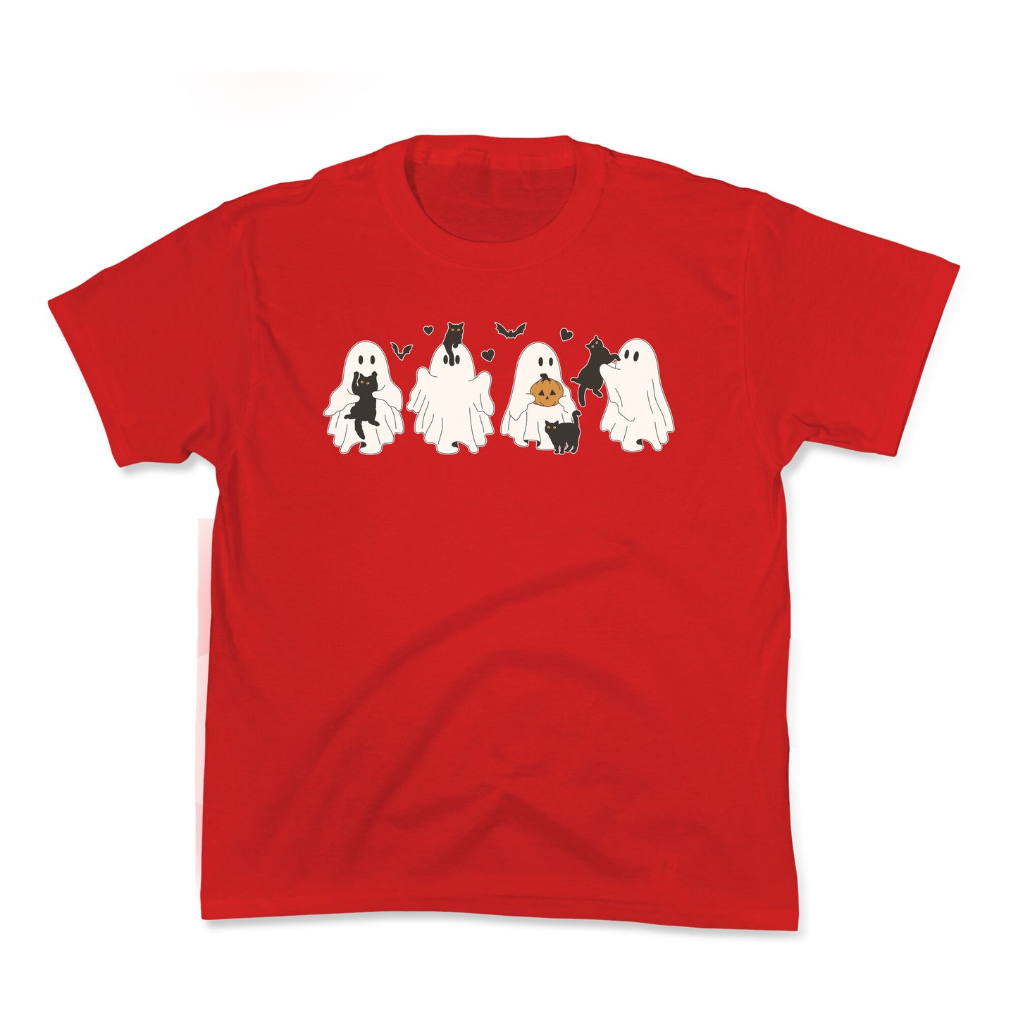 Cute Ghost Cats Kids Tee