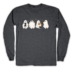 Cute Ghost Cats Longsleeve Tee