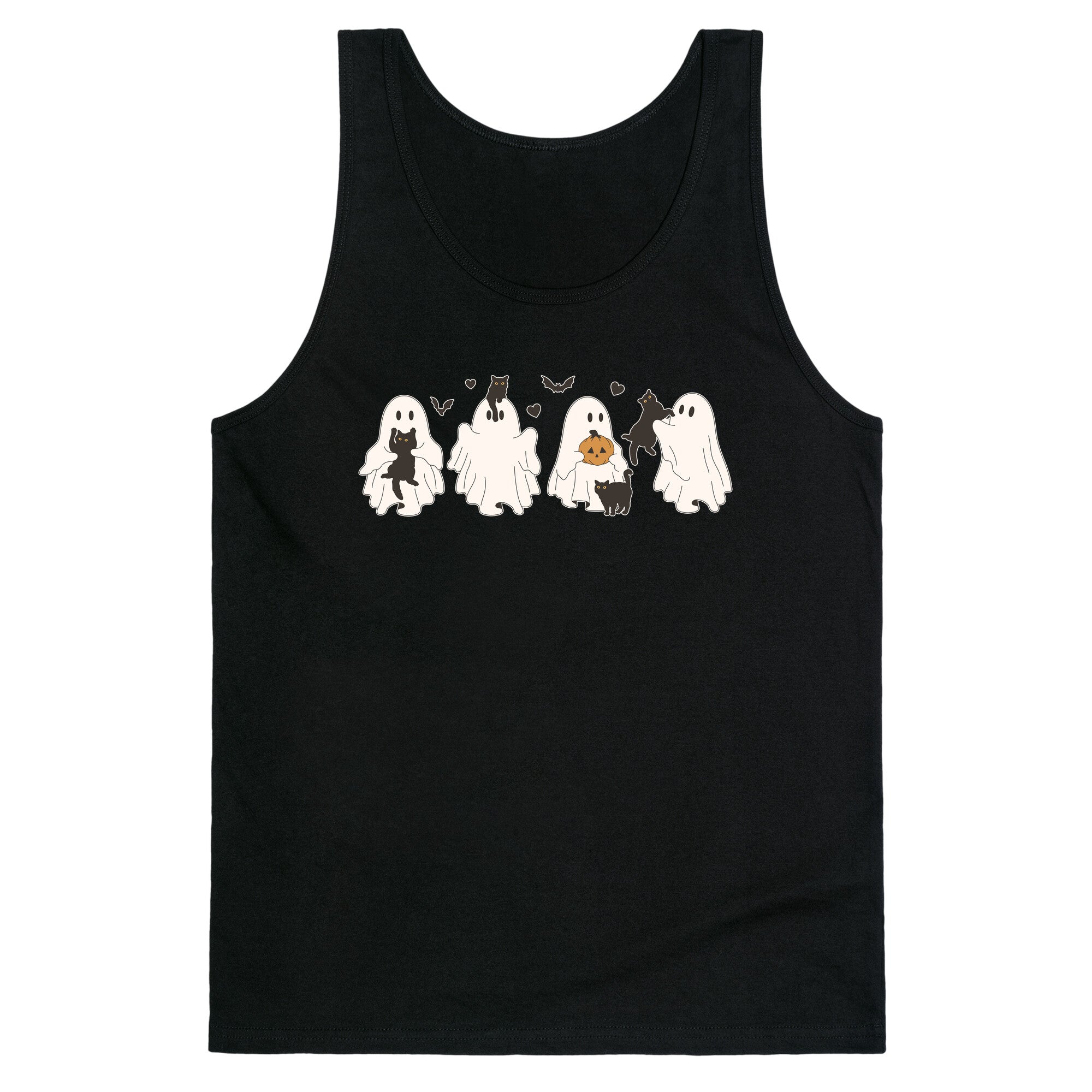 Cute Ghost Cats Tank Top