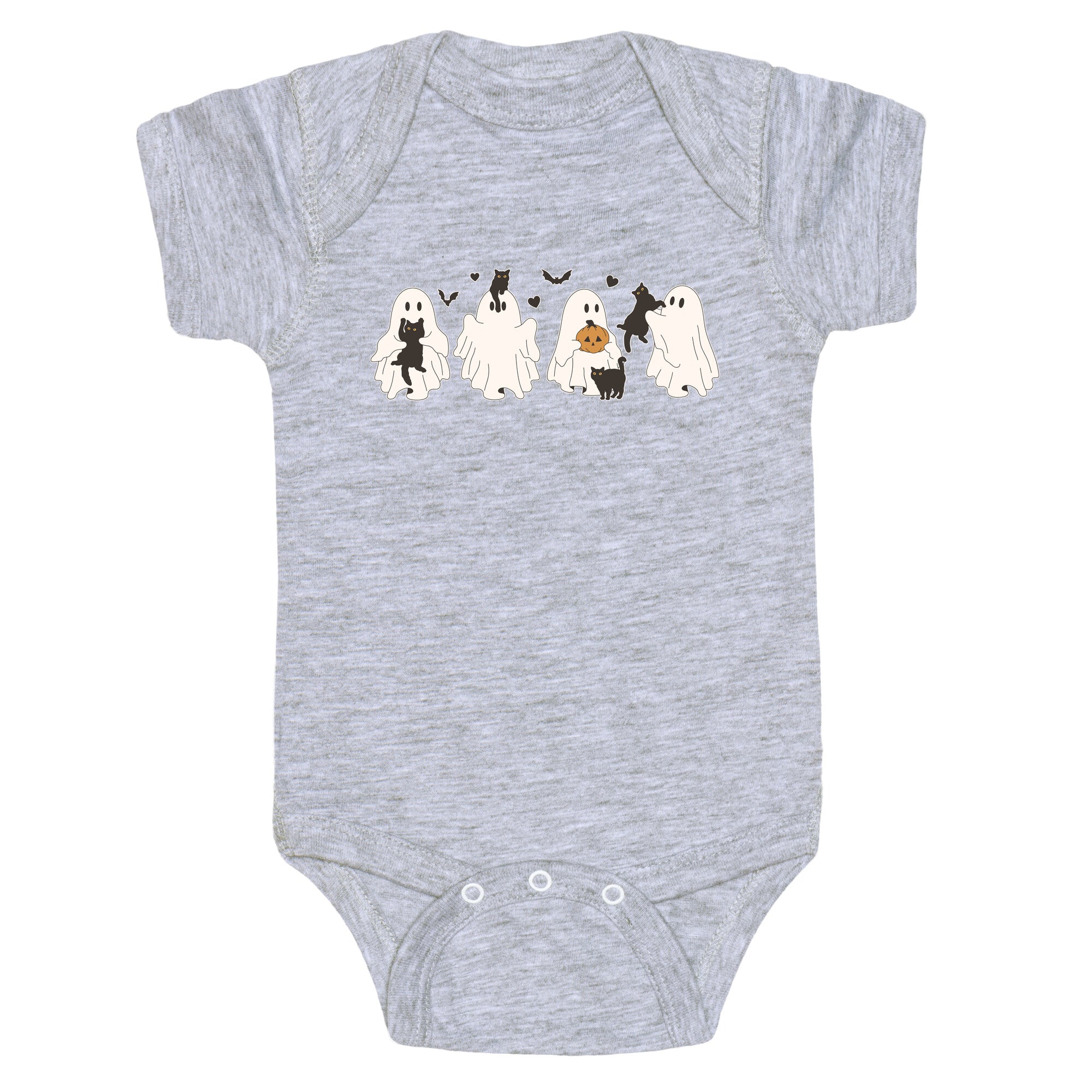 Cute Ghost Cats Baby One-Piece