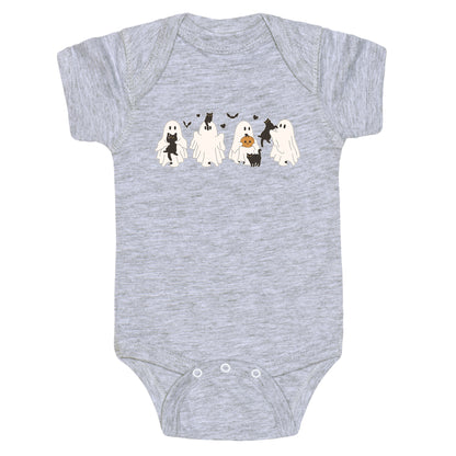 Cute Ghost Cats Baby One-Piece