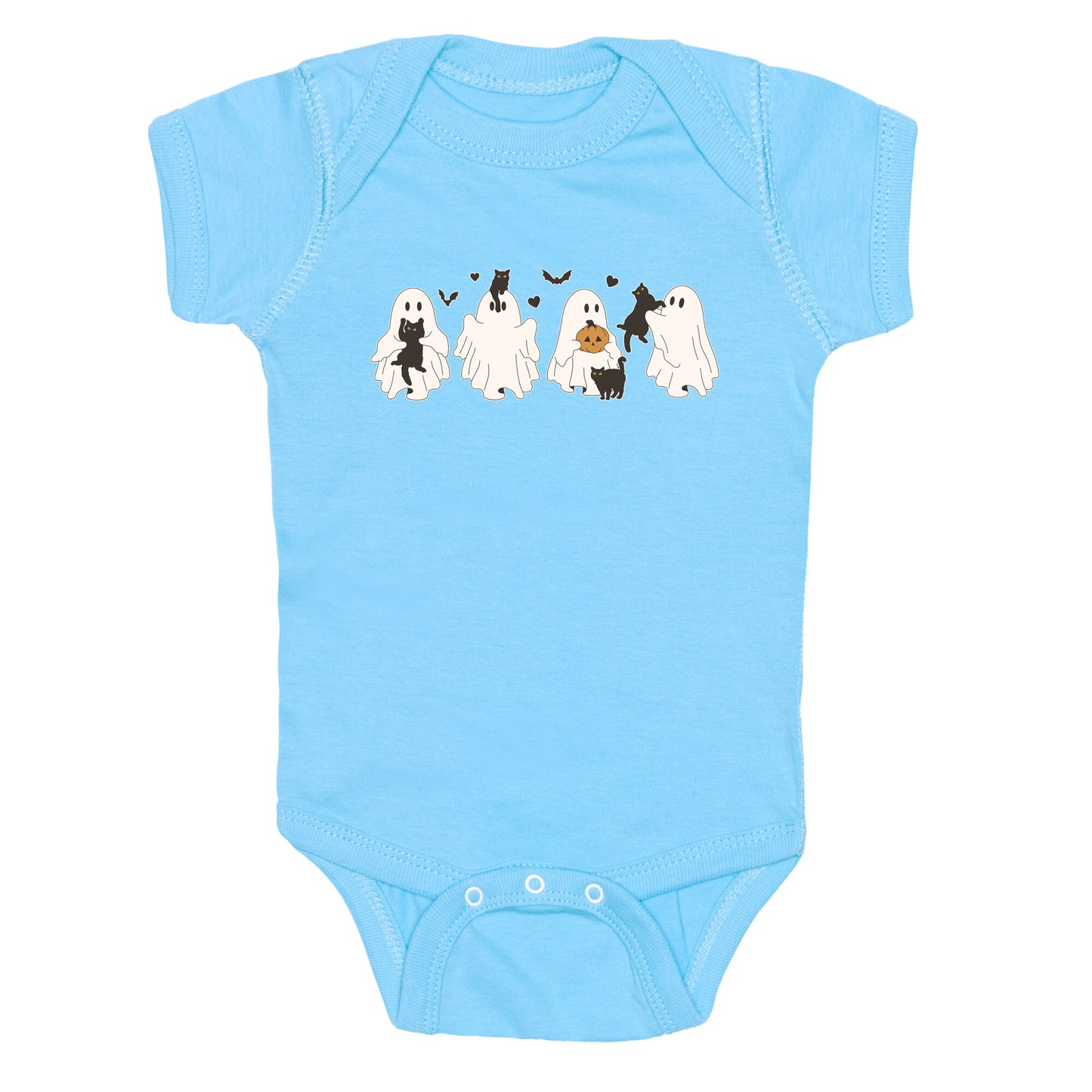 Cute Ghost Cats Baby One-Piece