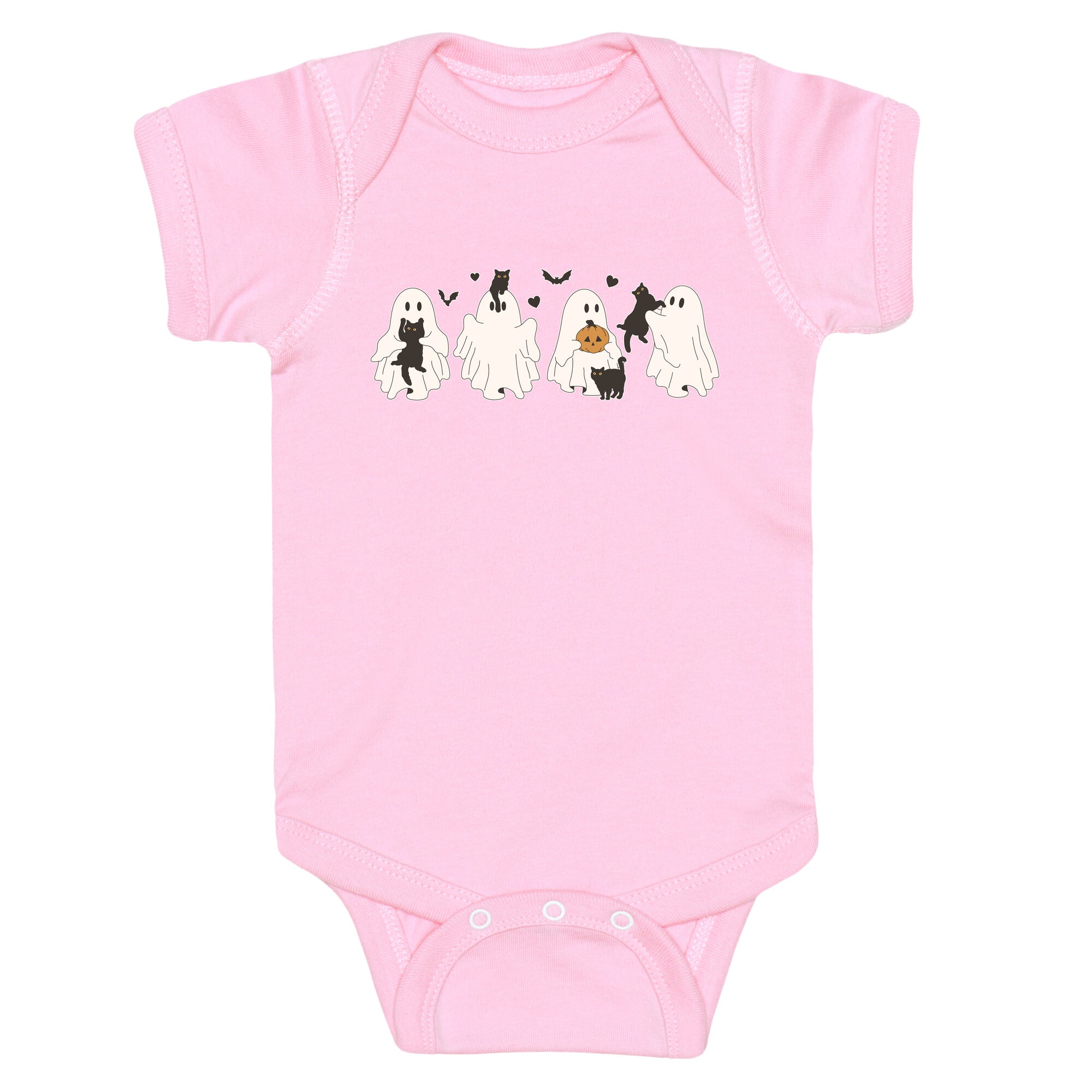 Cute Ghost Cats Baby One-Piece