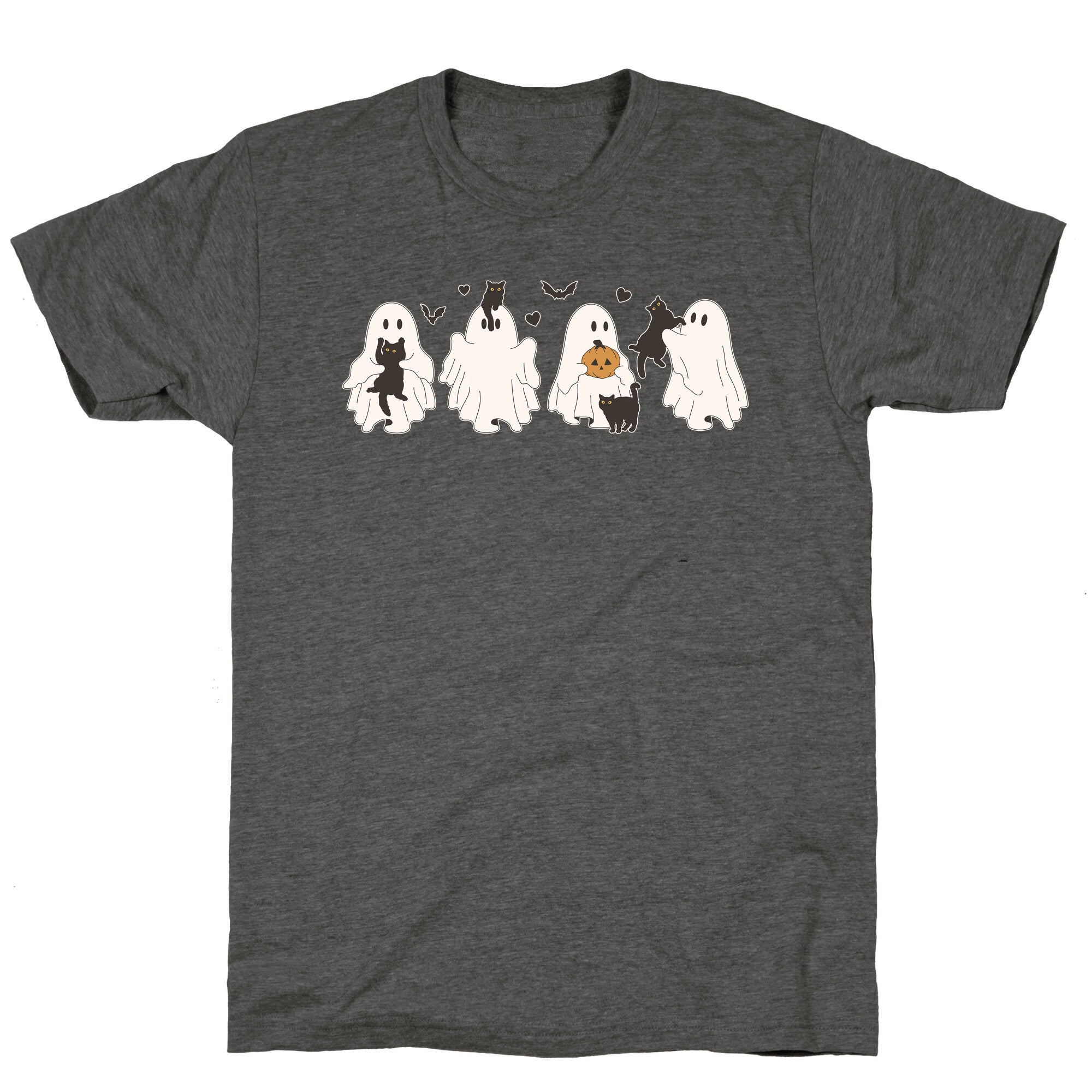 Cute Ghost Cats Unisex Triblend Tee