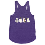 Cute Ghost Cats Racerback Tank