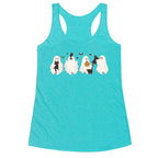 Cute Ghost Cats Racerback Tank