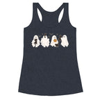 Cute Ghost Cats Racerback Tank