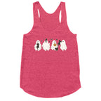 Cute Ghost Cats Racerback Tank