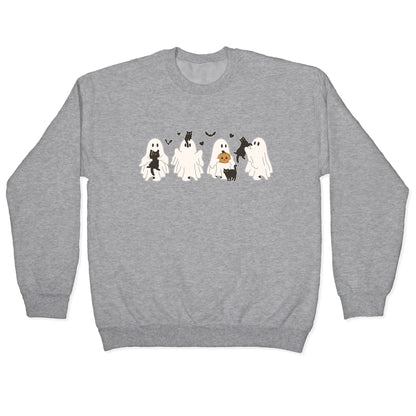 Cute Ghost Cats Crewneck Sweatshirt