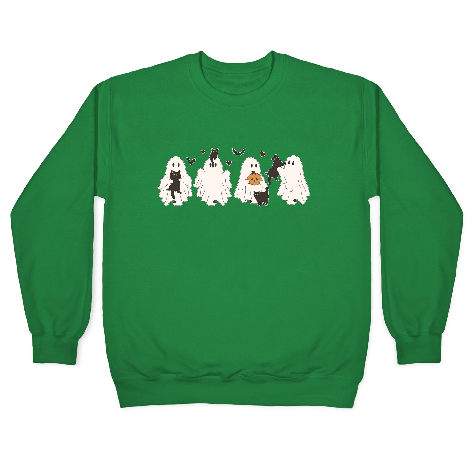 Cute Ghost Cats Crewneck Sweatshirt