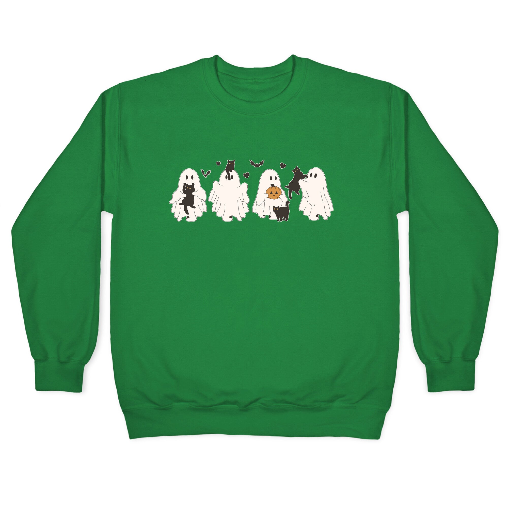 Cute Ghost Cats Crewneck Sweatshirt