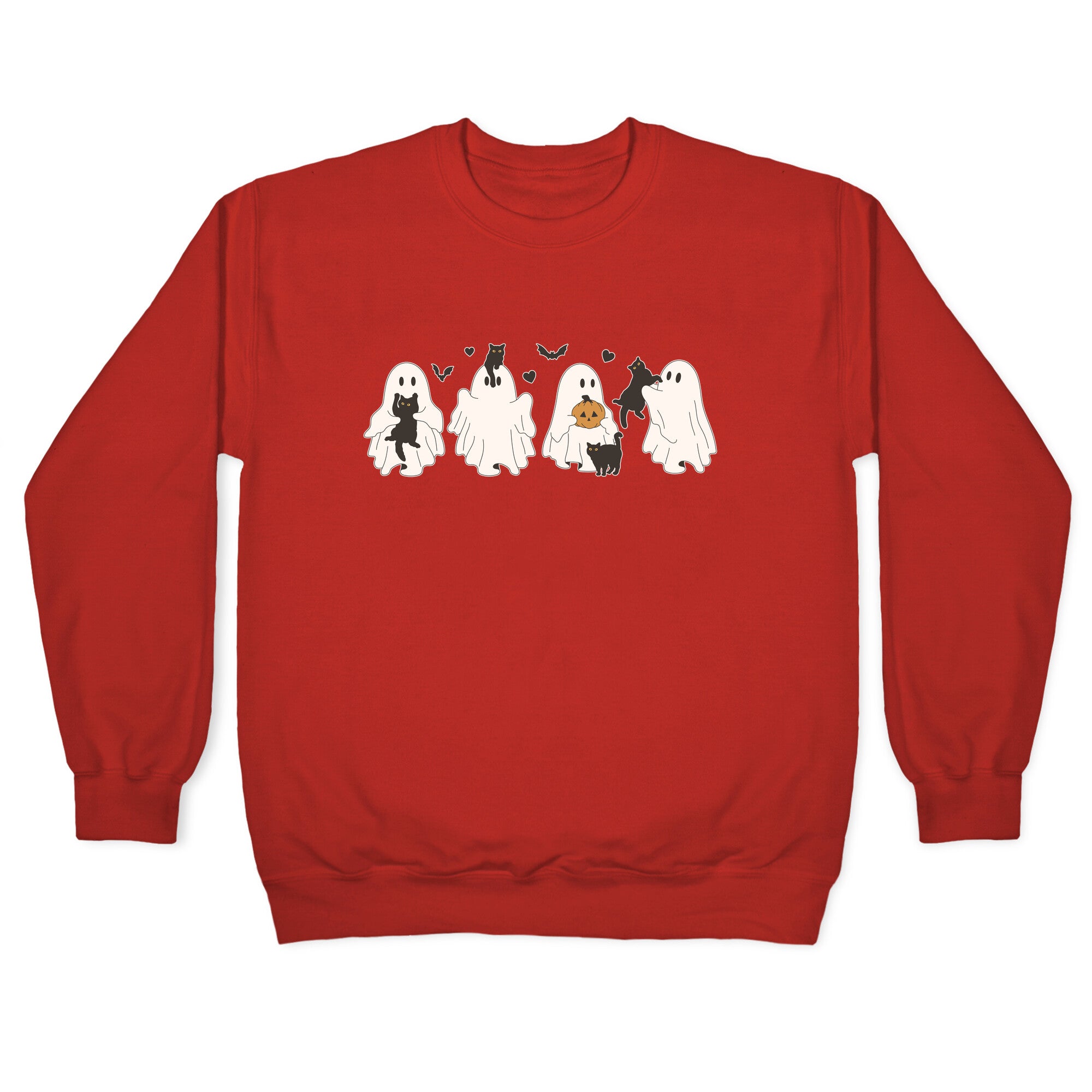 Cute Ghost Cats Crewneck Sweatshirt