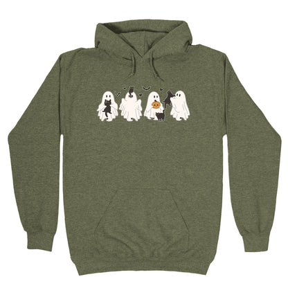 Cute Ghost Cats Hoodie