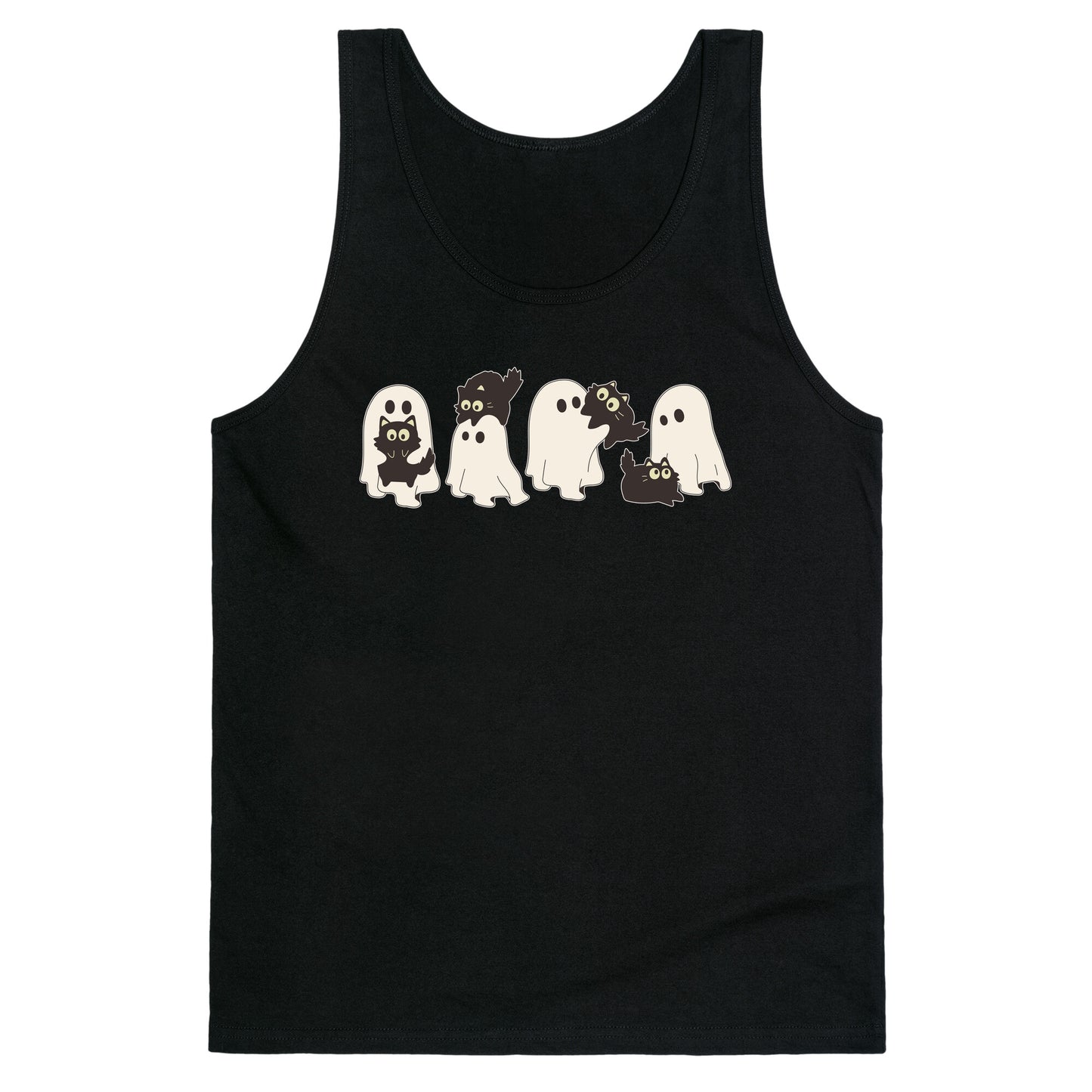 Cute Ghost Cats Tank Top