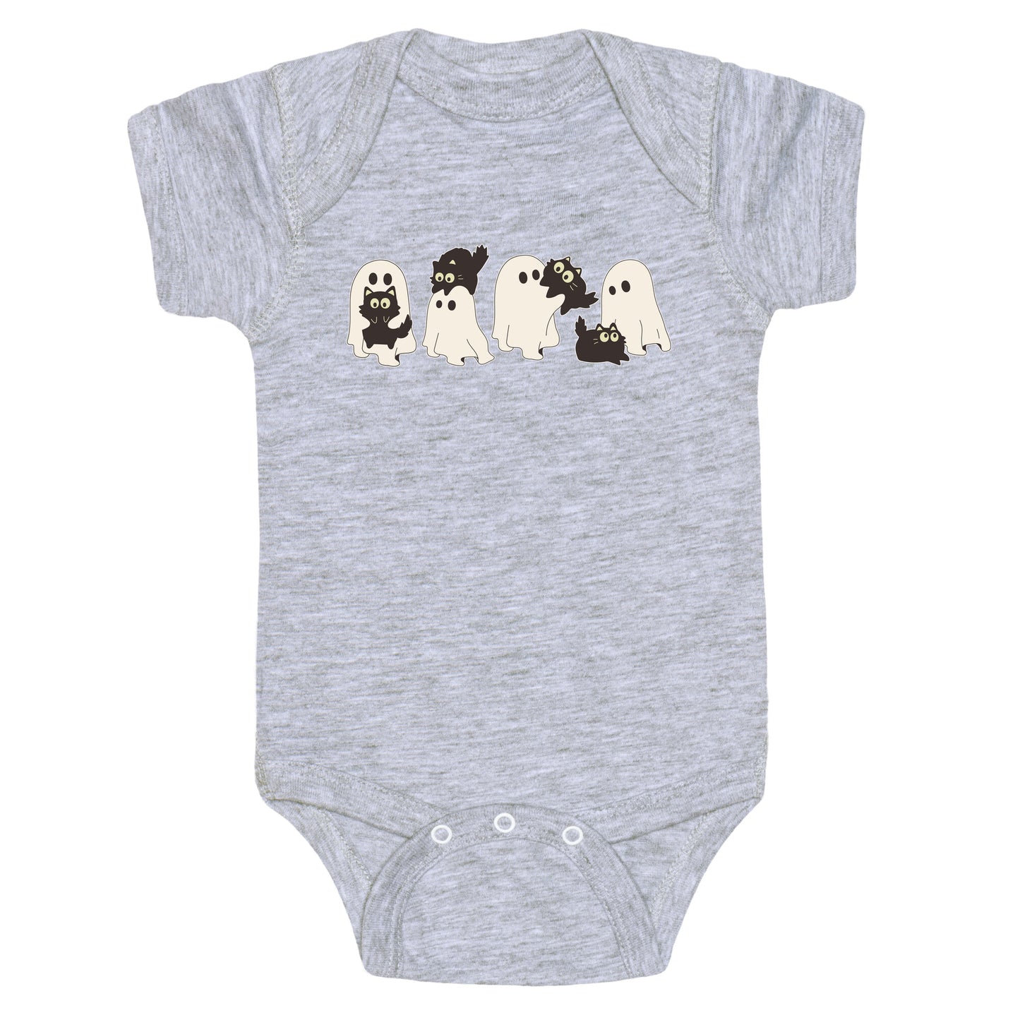 Cute Ghost Cats Baby One-Piece
