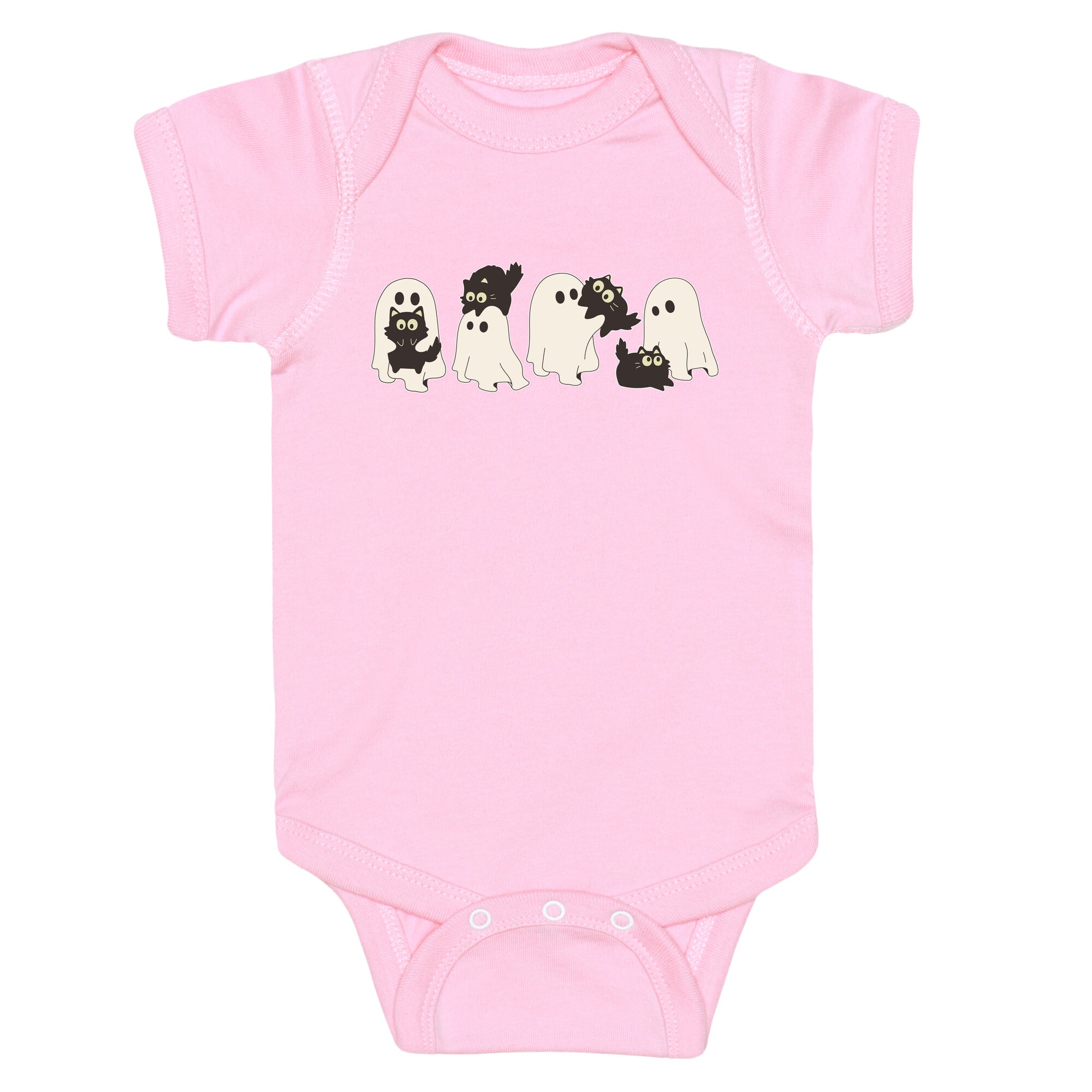 Cute Ghost Cats Baby One-Piece