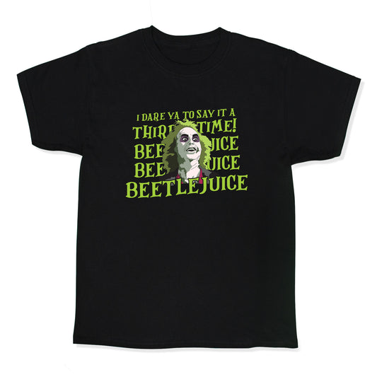 Beetlejuice I Dare Ya Kids Tee